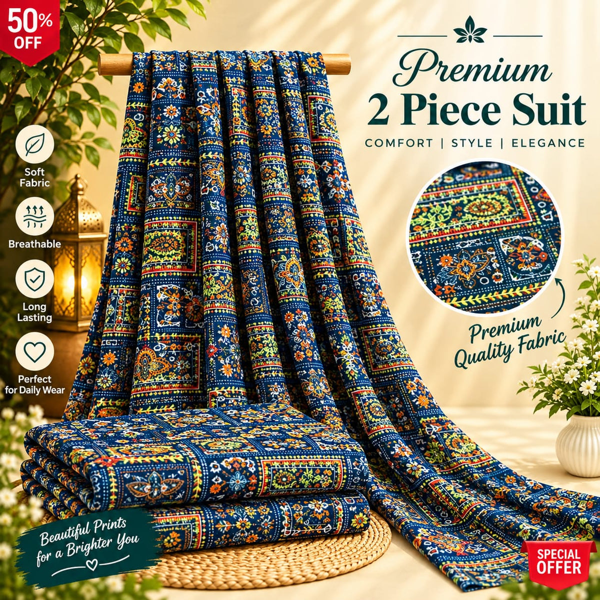 Premium khaddar 2Pc Suit