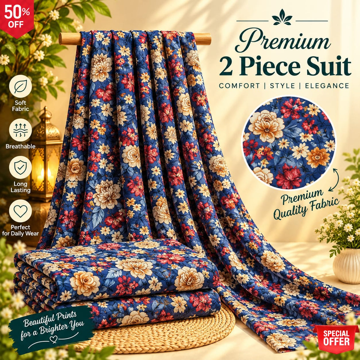 Premium khaddar 2Pc Suit