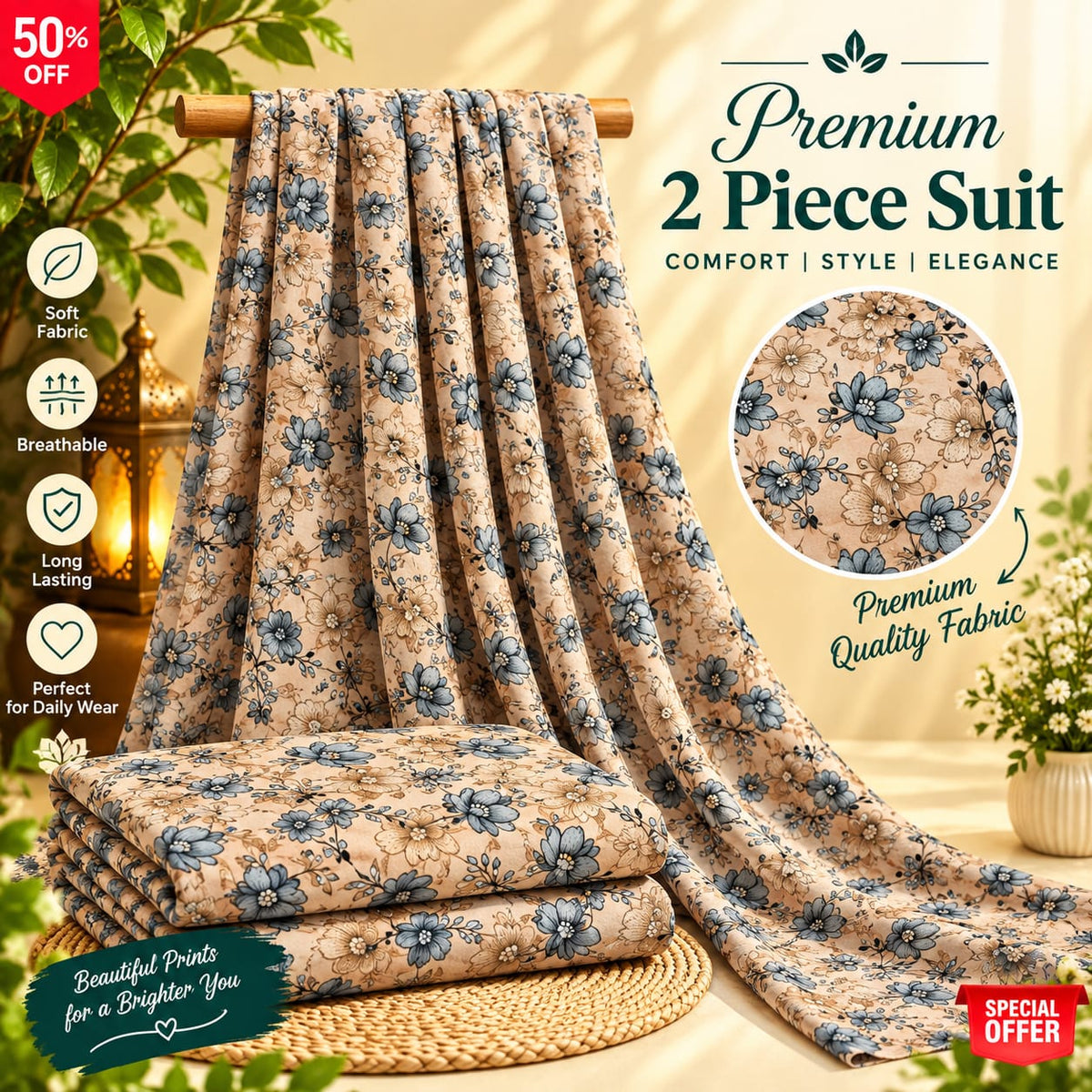 Premium khaddar 2Pc Suit