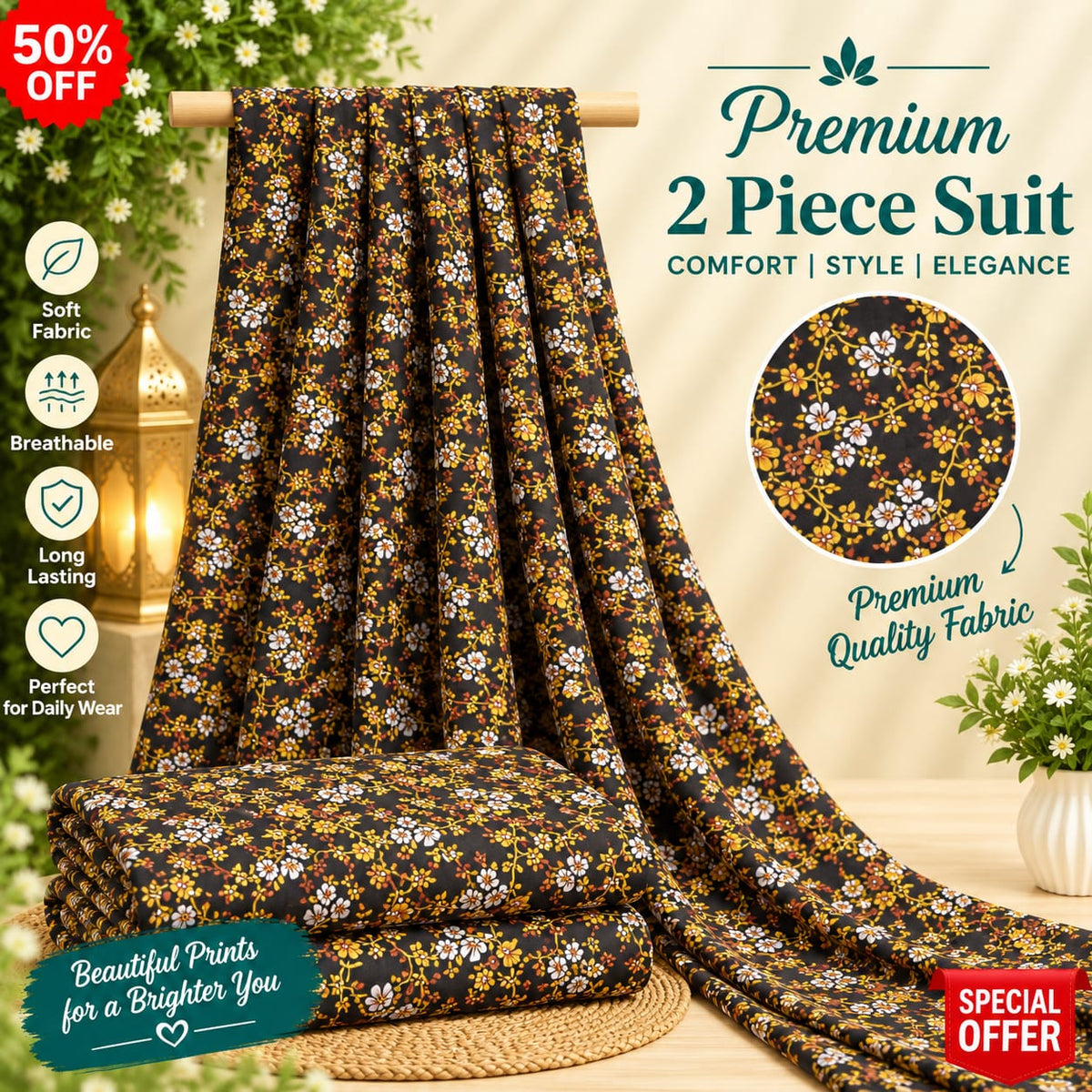 Premium khaddar 2Pc Suit