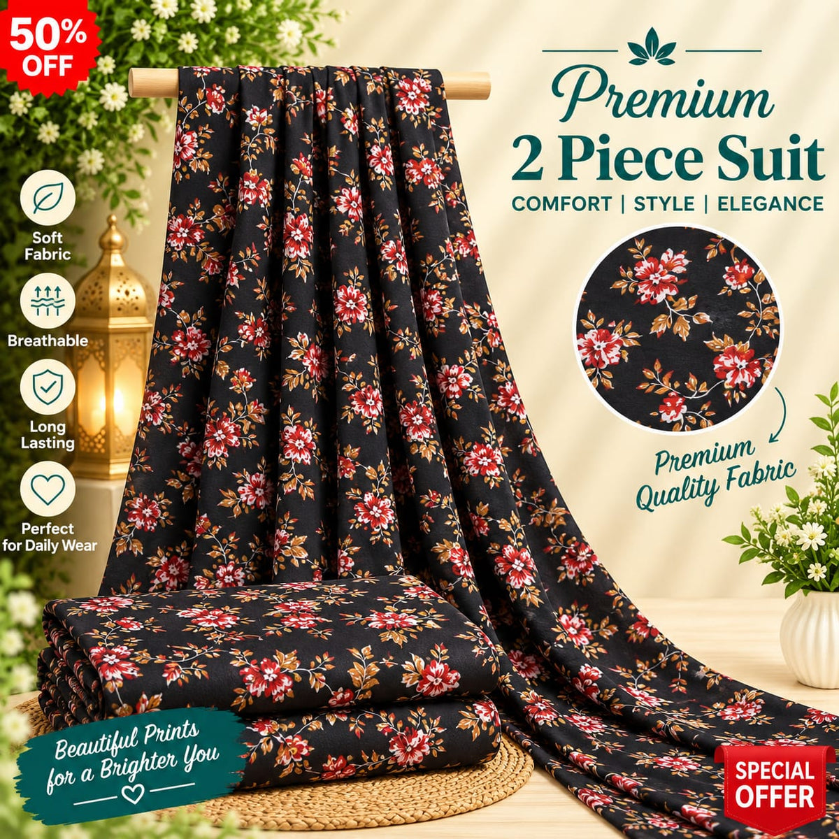 Premium khaddar 2Pc Suit