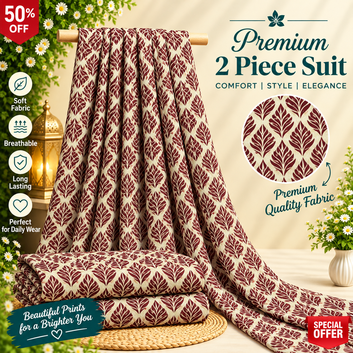 Premium khaddar 2Pc Suit
