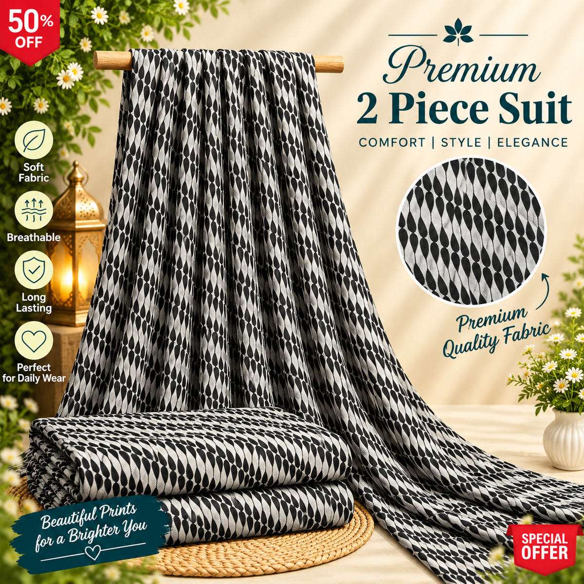 Premium khaddar 2Pc Suit