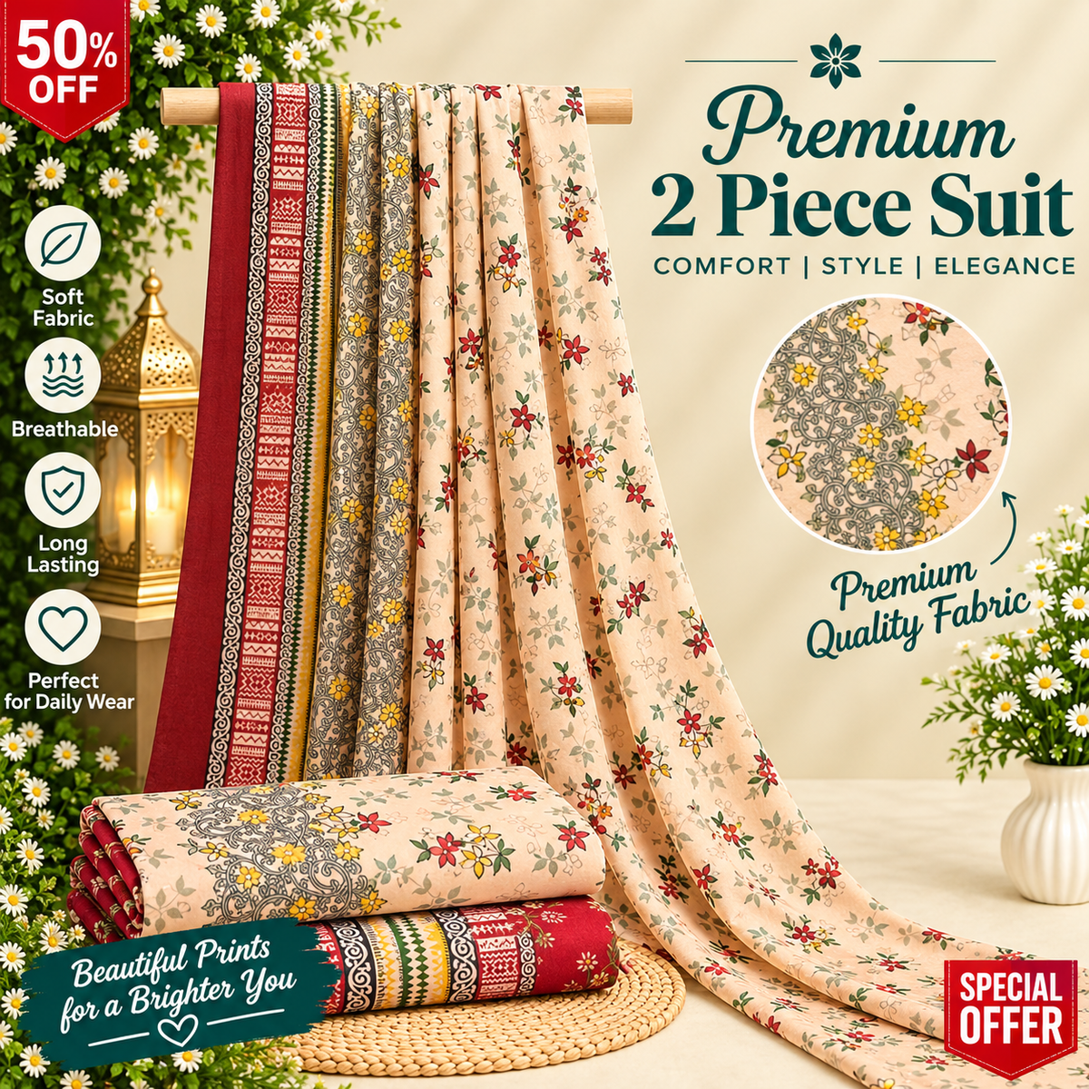 Premium khaddar 2Pc Suit