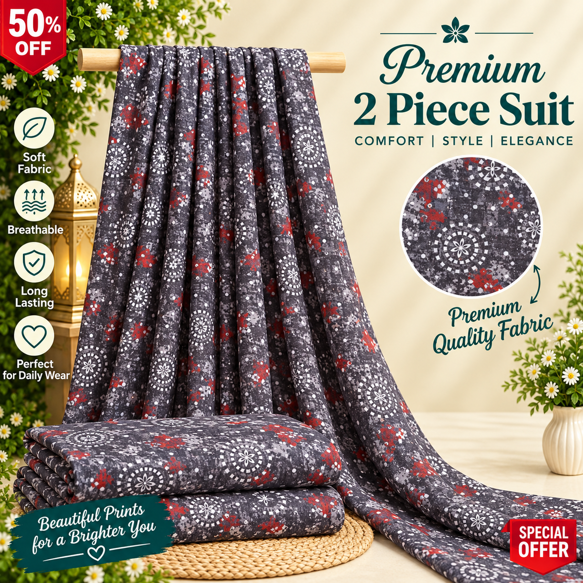 Premium khaddar 2Pc Suit